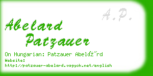 abelard patzauer business card